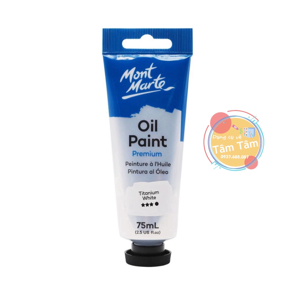 Sơn Dầu Mont Marte 75ml/ Màu dầu/Oil Paint Mont Marte 75ml tube