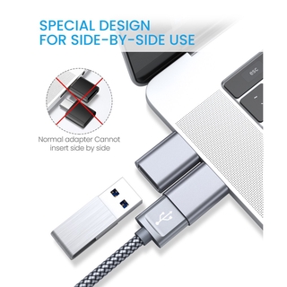 Bộ Chuyển Đổi JSAUX Usb Type C Sang Usb A 3.0 (2 Đầu Chuyển Đổi)