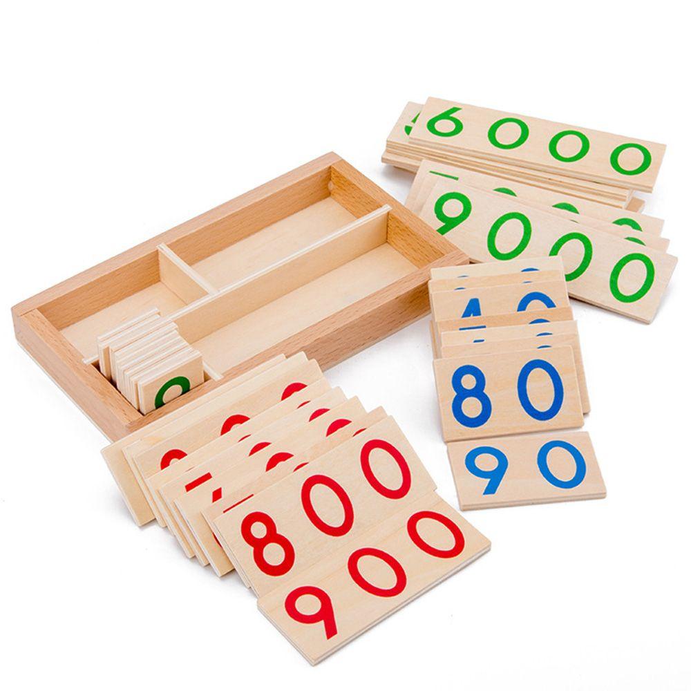 LAYOR1 Bộ Đồ Chơi Học Toán Bằng Gỗ Từ 1-9000 Cho Bé