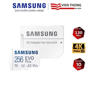 Mua Thẻ nhớ microSDXC Samsung Evo Plus MB-MC256KA 256GB upto 130MB/s C10 U3 kèm Adapter (Bảo hành 10 năm)