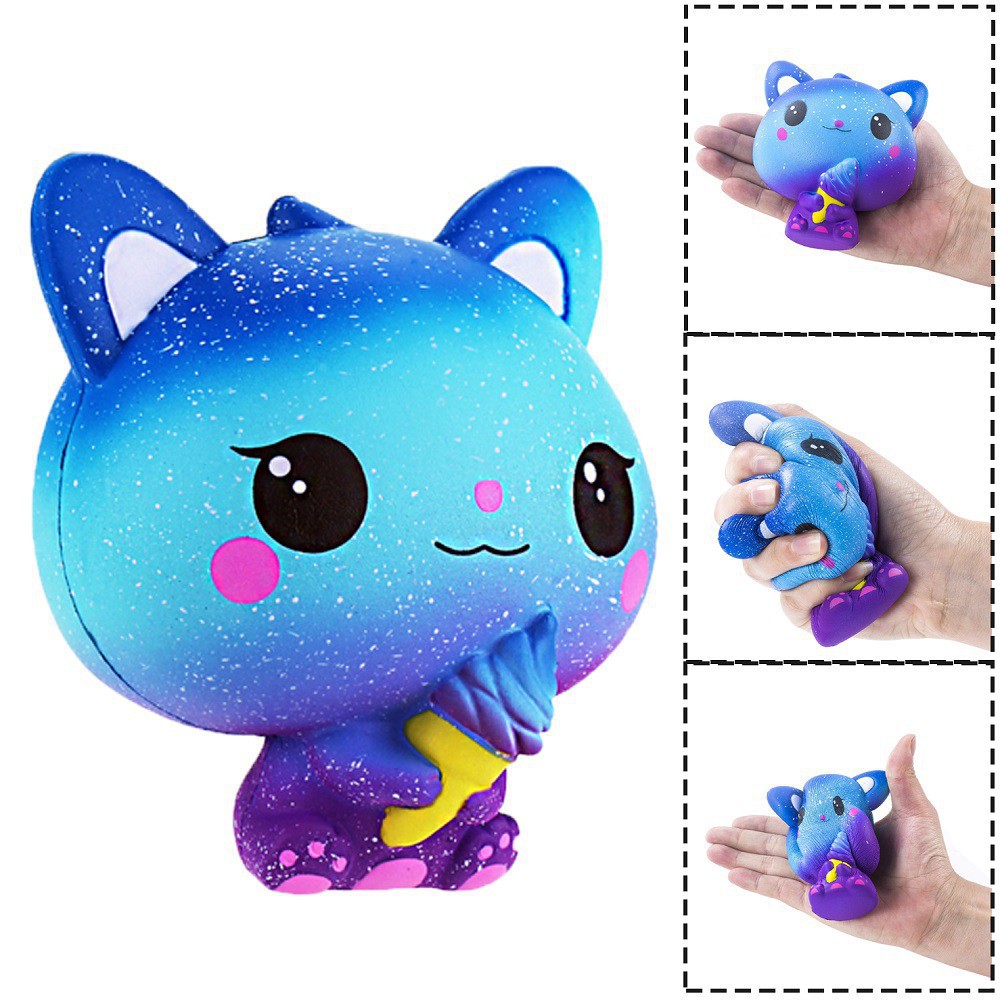 Slow Rising Squishy Toys, Kawaii Cartoon Cat Cream Scented bán xong