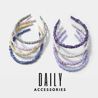 Bờm nhún lụa - Bờm tóc lụa satin Hàn Quốc tiểu thư xinh xắn Daily Accessories