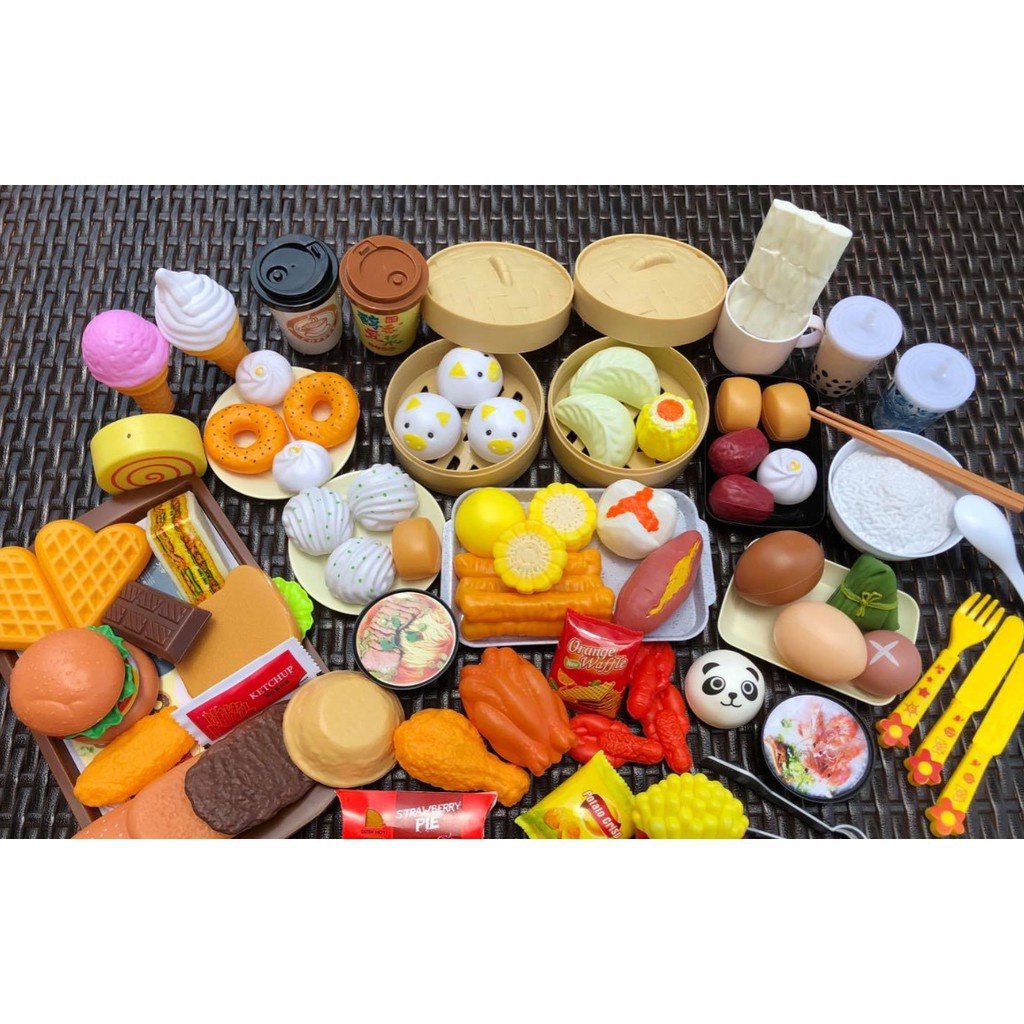 Bộ Đồ Chơi Nấu Ăn nhà bếp Các Món Ăn Gồm 88 Món, Sản Phẩm Siêu Ngộ Nghĩnh Siêu CUTE Cho Bé Yêu