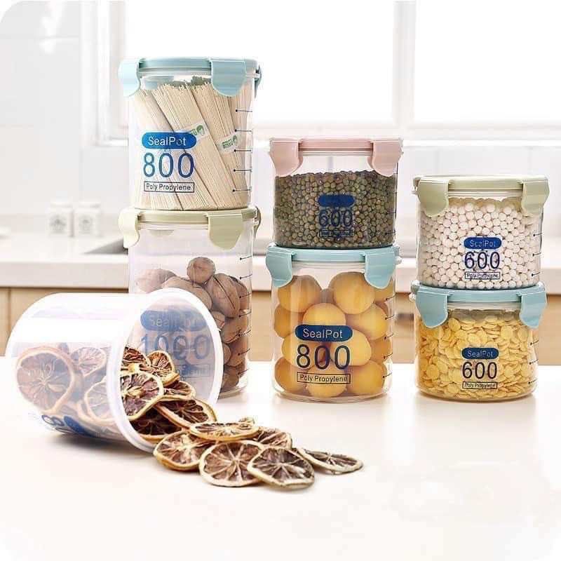 SET 3 Hộp Nhựa Đựng Đồ Khô ( kèm ảnh thật )