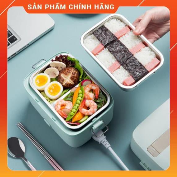 [Freeship] Hộp cơm cắm điện Bear DFH-B12E1, 2 tầng 3 ngăn, sử dụng inox cao cấp 304 | BigBuy360 - bigbuy360.vn