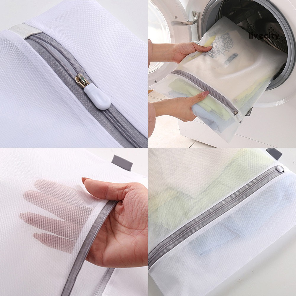 Túi Lưới Giặt Đồ Lót Có Khóa Kéo