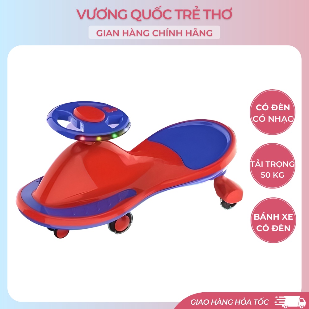 Xe lắc cho bé Broller HZL-929 Vuongquoctretho, xe lắc cao cấp có nhạc và đèn bánh xe