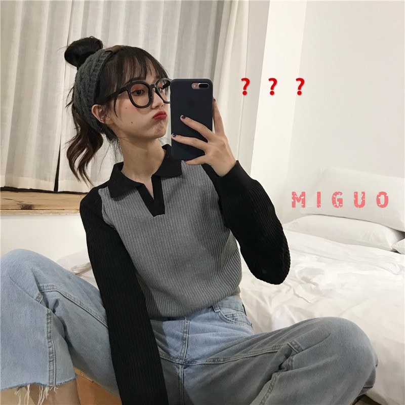 Áo Len Nữ Tay Dài Cổ Chữ V Thời Trang Trẻ Trung | BigBuy360 - bigbuy360.vn