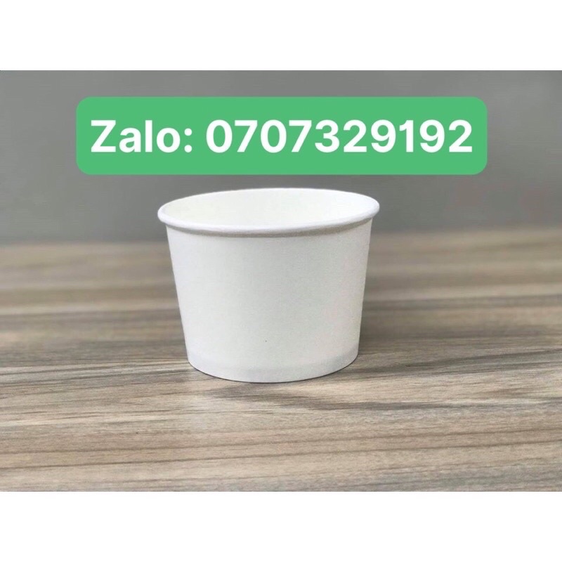 Tô  giấy 1000ml đựng thức ăn nóng lạnh kèm nắp