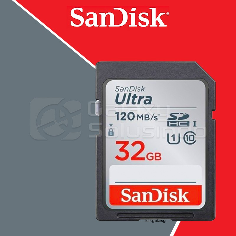 Thẻ Nhớ Sandisk Ultra Sdhc 32gb Uhs-i Class 10 Sd Card 120mb / S | BigBuy360 - bigbuy360.vn