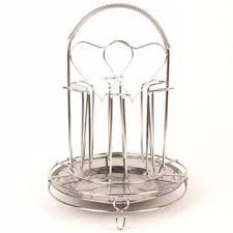[100%INOX] KHAY ÚP CỐC CÓ ĐĨA HỨNG NƯỚC