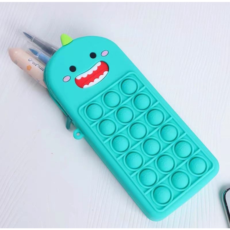 Bóp viết Pop it kỳ lân khủng long siêu rẻ (có 3 màu: xanh, hồng, vàng)