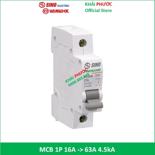 MCB 1P 1 PHA CB TÉP ĐƠN 1 CỰC ÁP TÔ MÁT APTOMAT ÁT TÔ MÁT ATOMAT 6A 10A 16A 20A 25A 32A 40A 50A 63A SINO SP VANLOCK