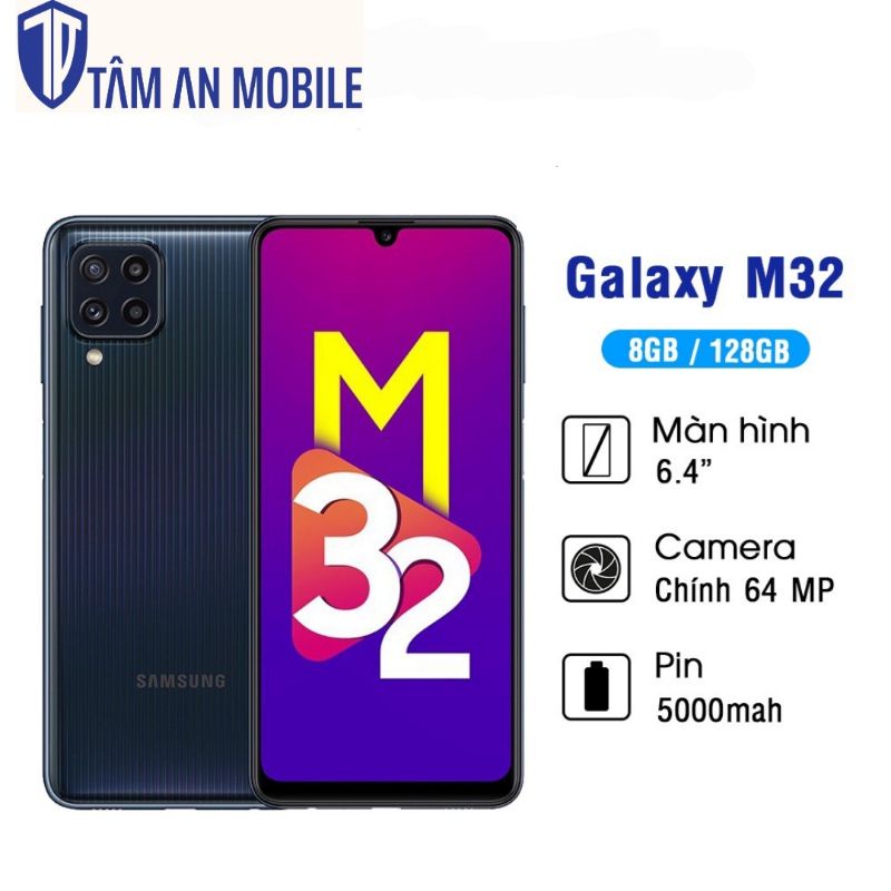 Điện Thoại Samsung Galaxy M32 (8GB/128GB) - Hàng Chính Hãng, Mới 100%