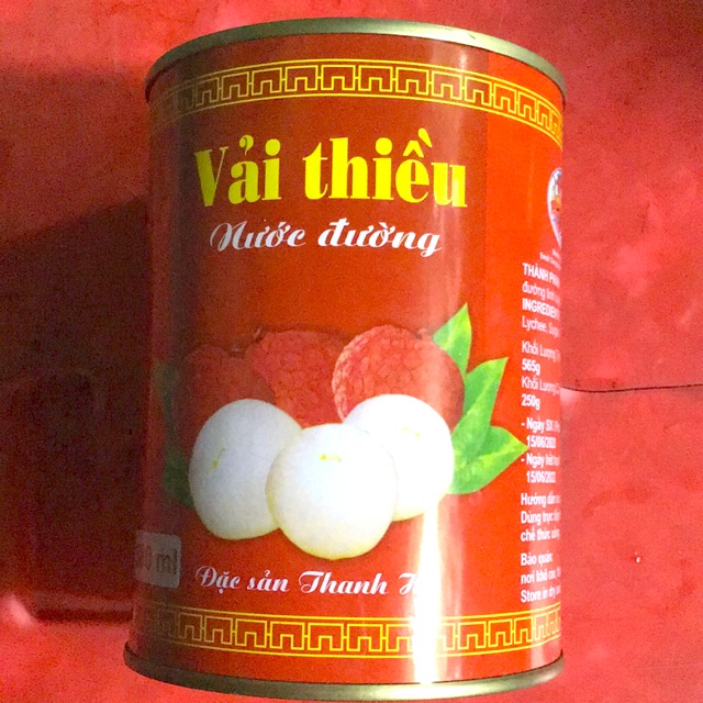 Vải thiều thanh hà lon 580ml