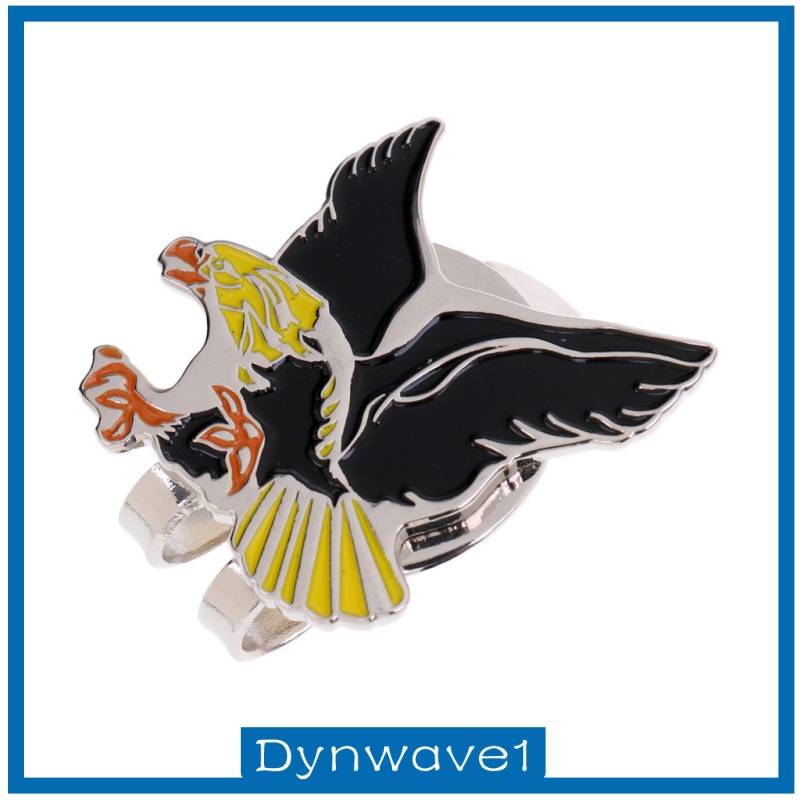 [DYNWAVE1] Cool Eagle Alloy Golf Ball Marker Magnetic with Hat Clip Golfer Gift Black