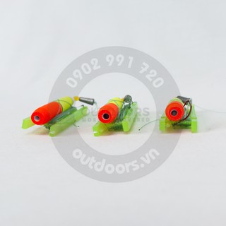 Phao mút tóm sẵn 8cm (có lưỡi,chì, hạt chặn phao)
