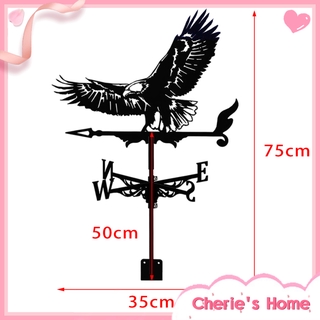 Mũi tên chỉ hướng gió màu đen bằng thép không gỉ gắn mái chuồng trại