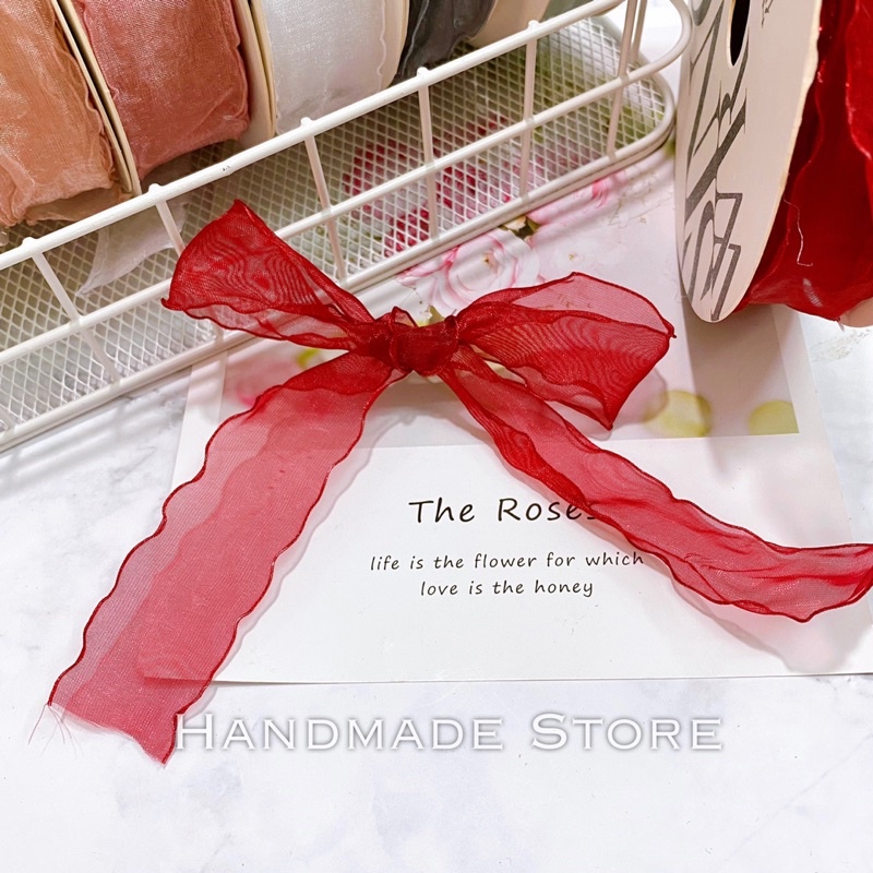 Ruy băng voan nhăn