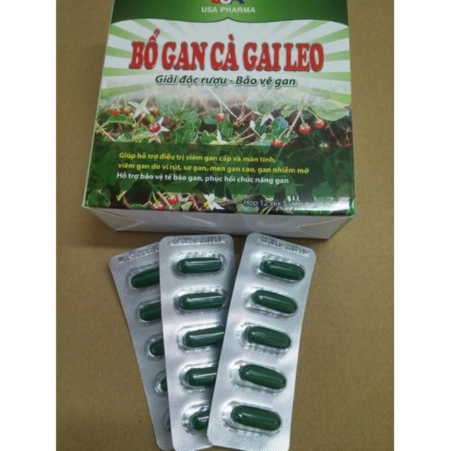 Viên uống Bổ Gan Cà Gai Leo -giải độc rượu ,bảo vệ gan