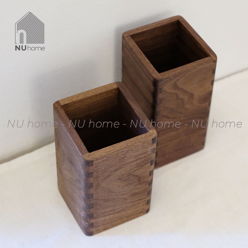 nuhome.vn | Ống đựng đũa muỗng - Hioki, được thiết kế đơn giản mộc mạc bằng chất liệu gỗ cao cấp theo phong cách Nhật