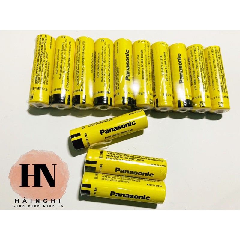 PIN Sạc Li-Ion PANASONIC NCR18650 2600mAh 3.7V