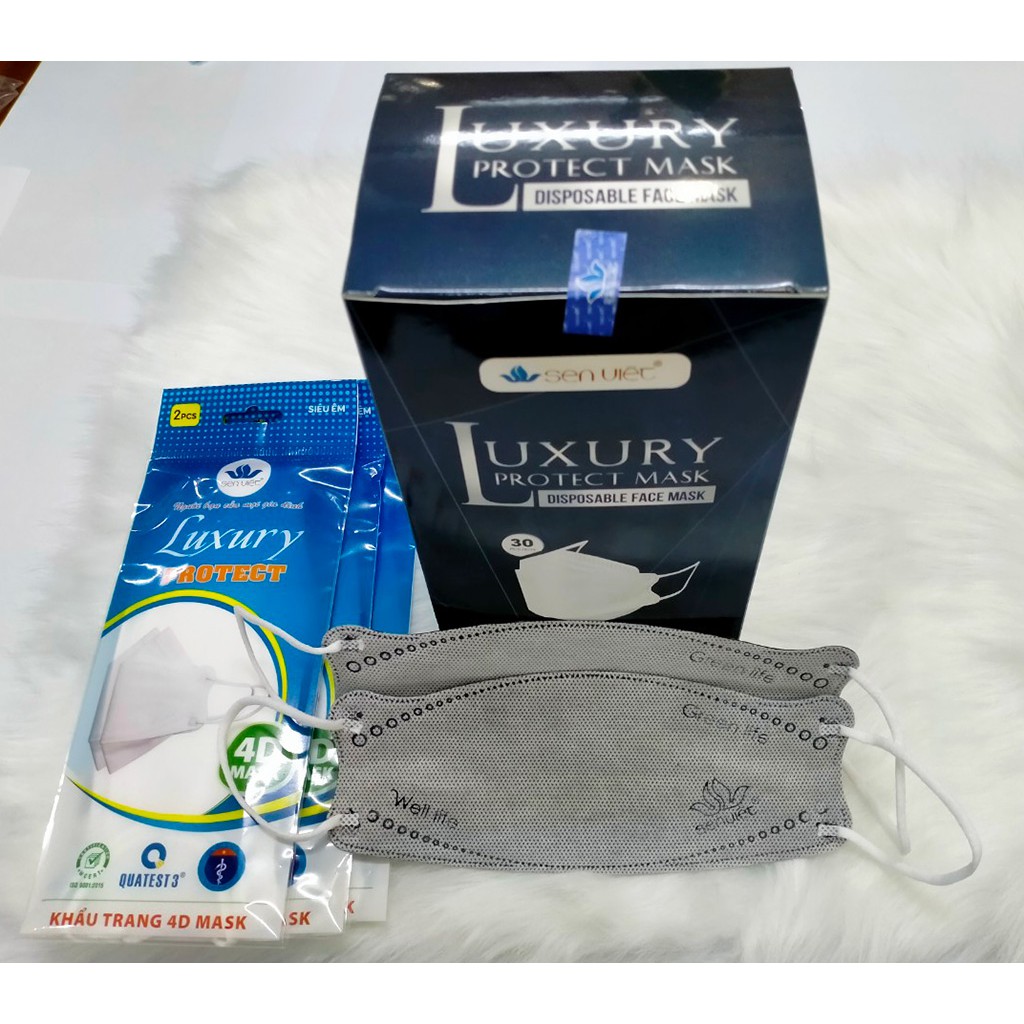 Khẩu trang y tế kháng khuẩn 4D Sen Việt - LUXURY PROTECT MASK SEN VIET | BigBuy360 - bigbuy360.vn