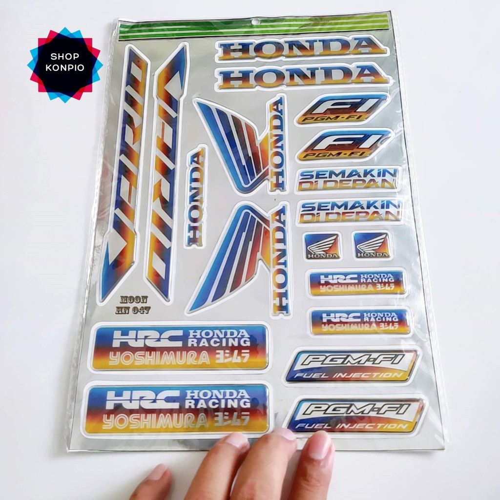 Bộ Tem Crom Dán Xe Vario Dập Nổi Cao Cấp Chống Thấm Nước, Chống Bay Màu ( Sticker )