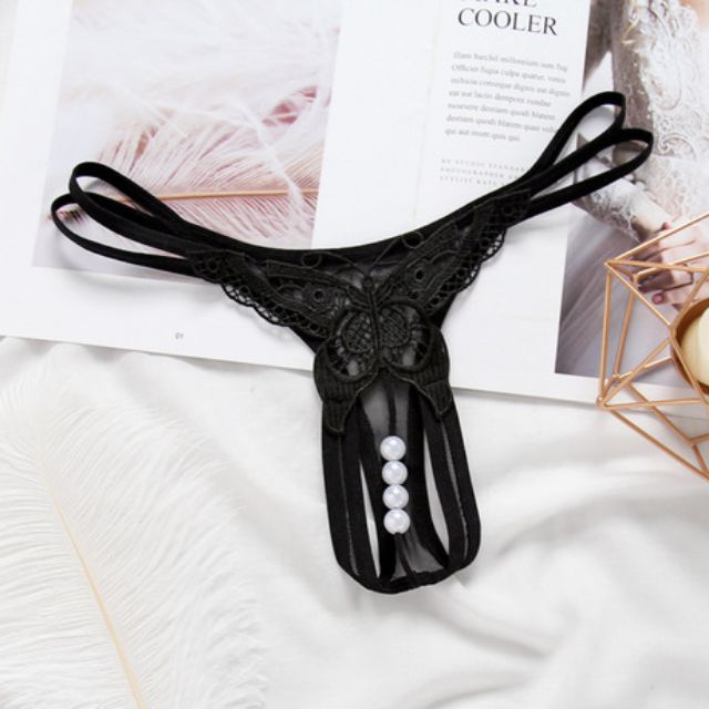 Quần lót ren Khe rỗng đính hạt Sexy QLN08_NuciFera