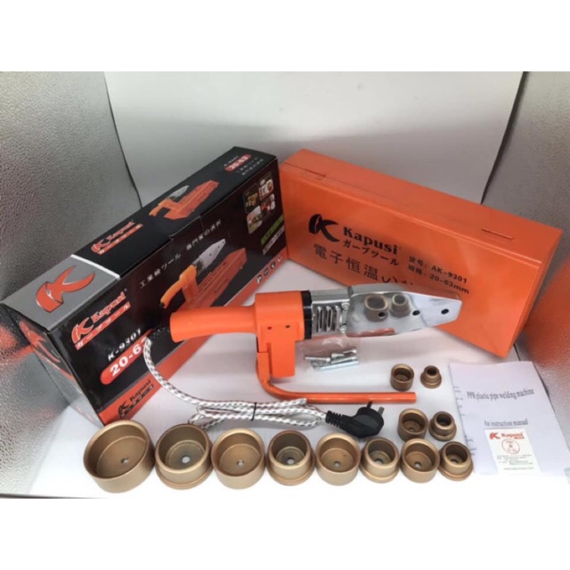 Máy hàn ống nhiệt cao cấp - Máy hàn ống nhiệt - Máy hàn ống PPR 20-63mm công suất 1000W; máy khỏe cối hàn dày