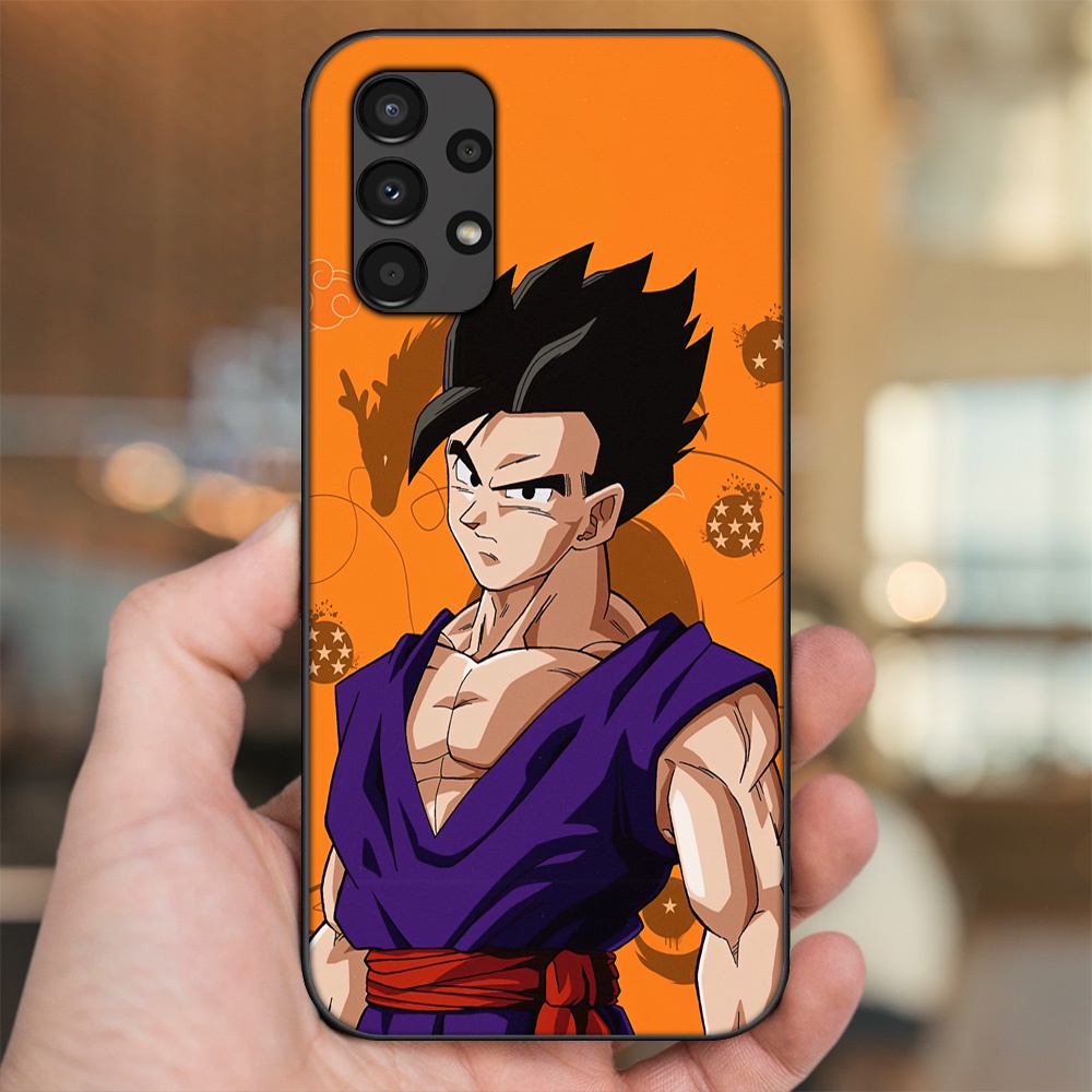 Ốp lưng Samsung A13, A32 4G, A32 5G, A33 5G viền đen in hình Gohan Dragon Ball