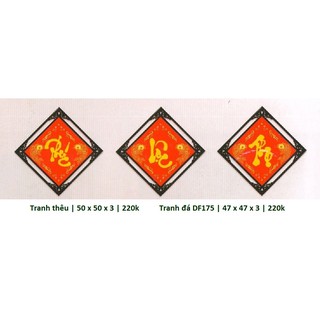 Tranh đính đá phúc lộc thọ DF175 (142 x 50 cm)