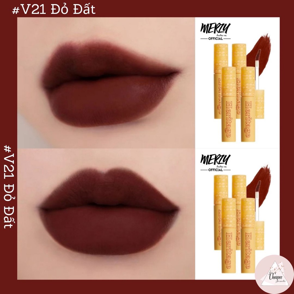 [Chính Hãng] Son Merzy The Heritage Velvet Tint Vàng V19-V20-V21 [CiCa Cosmetic]