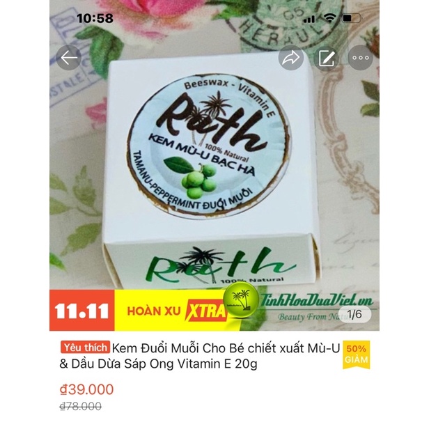 Cream dừa và sáp ong sáng da, dưỡng ẩm, chống lão hoá, tẩy tế bào chết