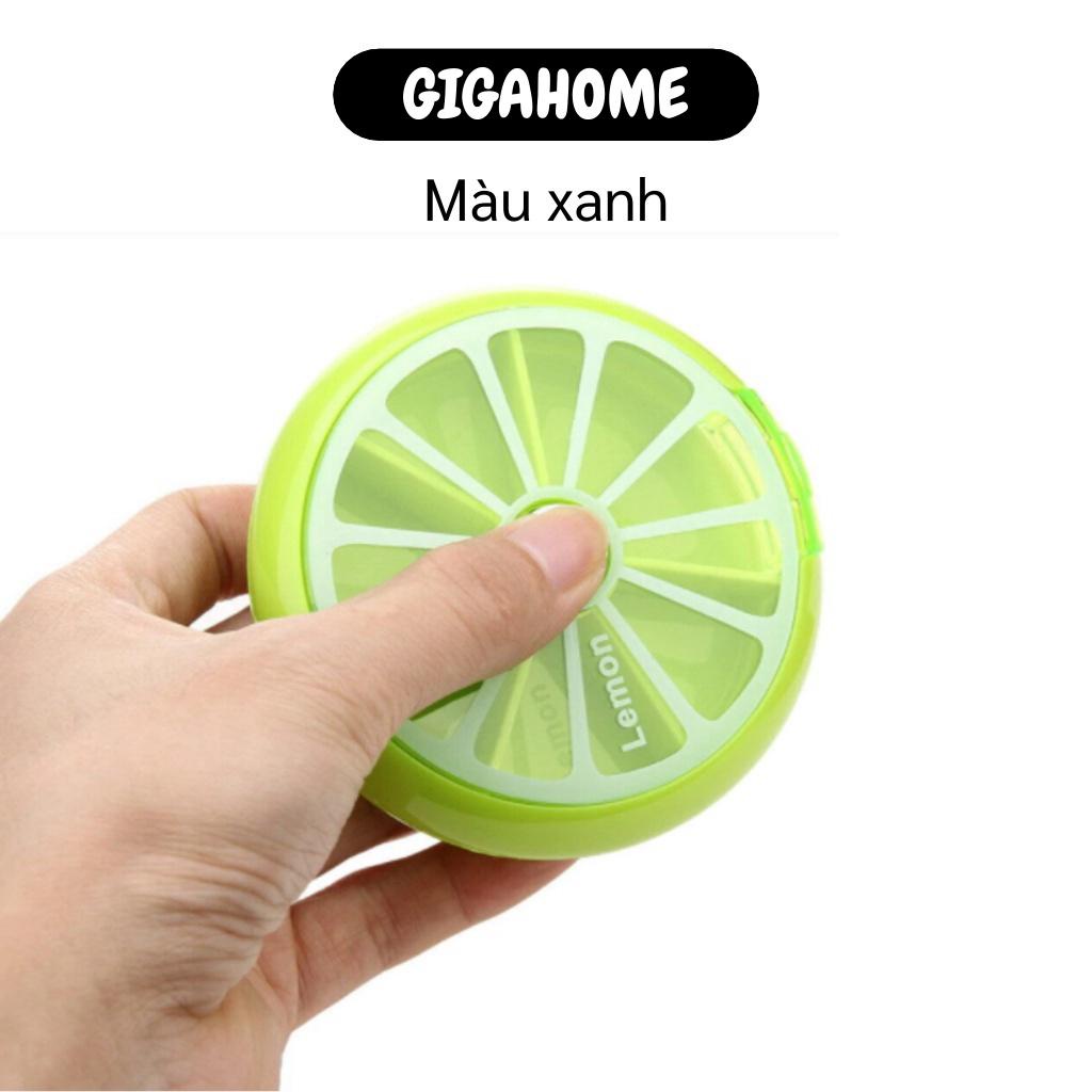 Hộp đựng thuốc 7 ngày GILA HOME học nhỏ bằng nhựa cao cấp với đường kính  9cm * cao 2,2cm