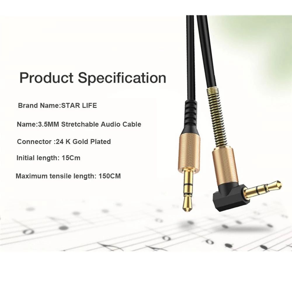 Cáp âm thanh Aux MP3 4 giắc cắm 3.5mm dành cho điện thoại di động