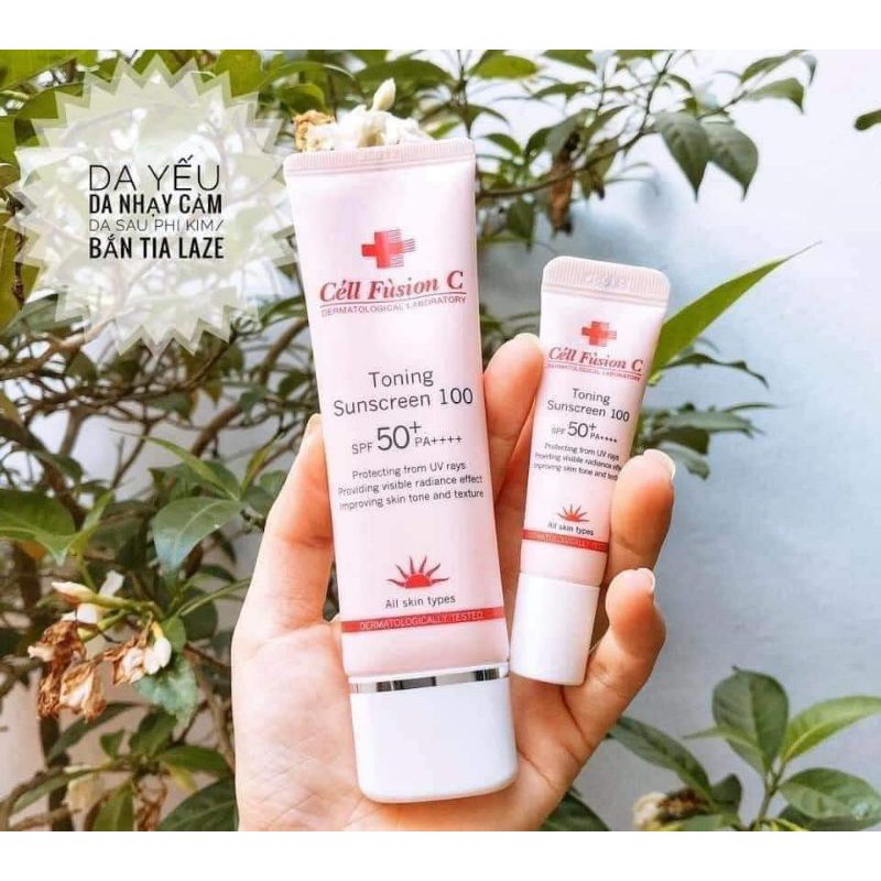 Kem chống nắng Cell Fusion C Laser /Toning Suncreen Đỏ 50ml