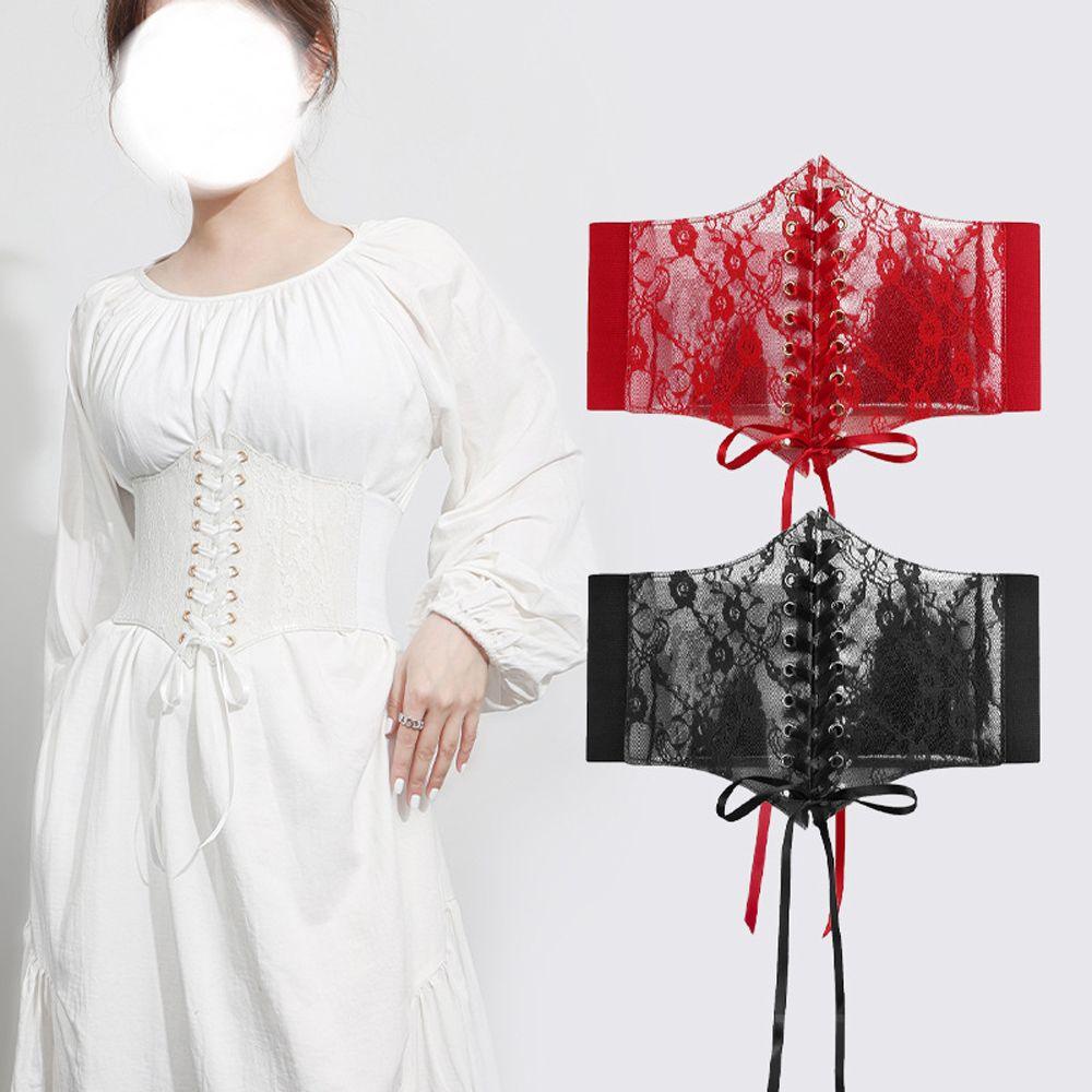 Đai Nịt Bụng Corset Ren Co Giãn Thêu Hoa Điều Chỉnh Được Được 2Life Cho Nữ