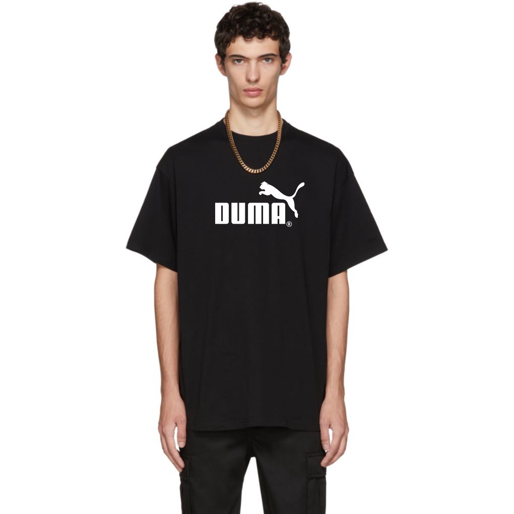 Áo Thun Nam Nữ DuMa Tấu Hài Thương Hiệu, Áo Phông Unisex Cotton 2 Chiều MÀU ĐEN Mặc Phong Cách Trẻ Trung Năng Động
