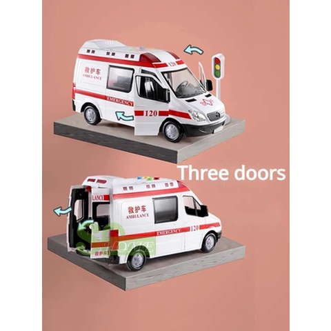 Mô hình xe cứu thương đồ chơi cho bé