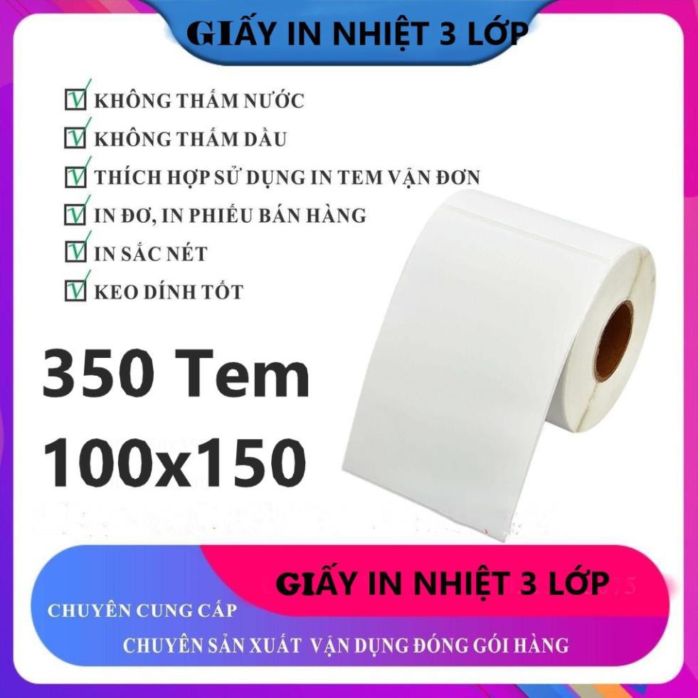 [Deal Sốc Mỗi Ngày] Giấy In Đơn Hàng Sàn Thương Mại Điện Tử Size 100x150mm- Cuộn 350 Tem