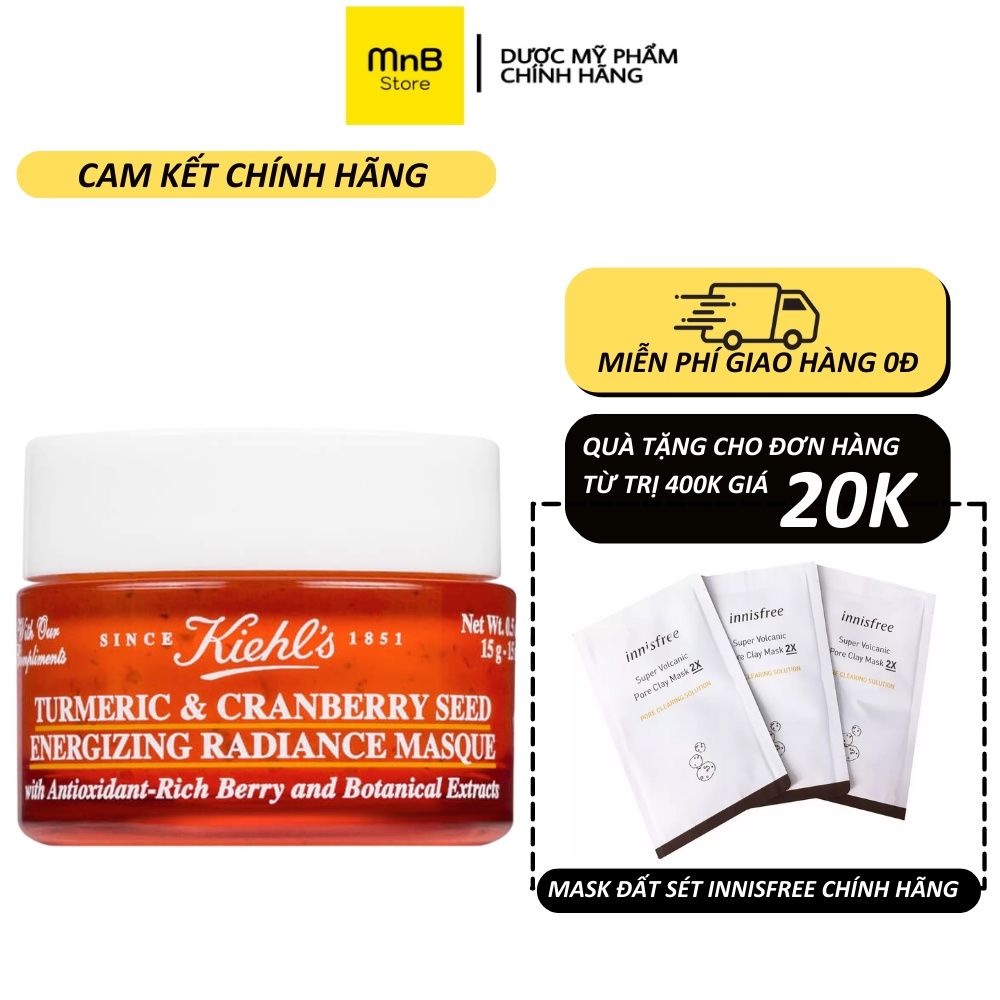 Mặt nạ đất sét KIEHLS RARE EARTH DEEP PORE CLEASING MASQUE 14ml - MnB Store