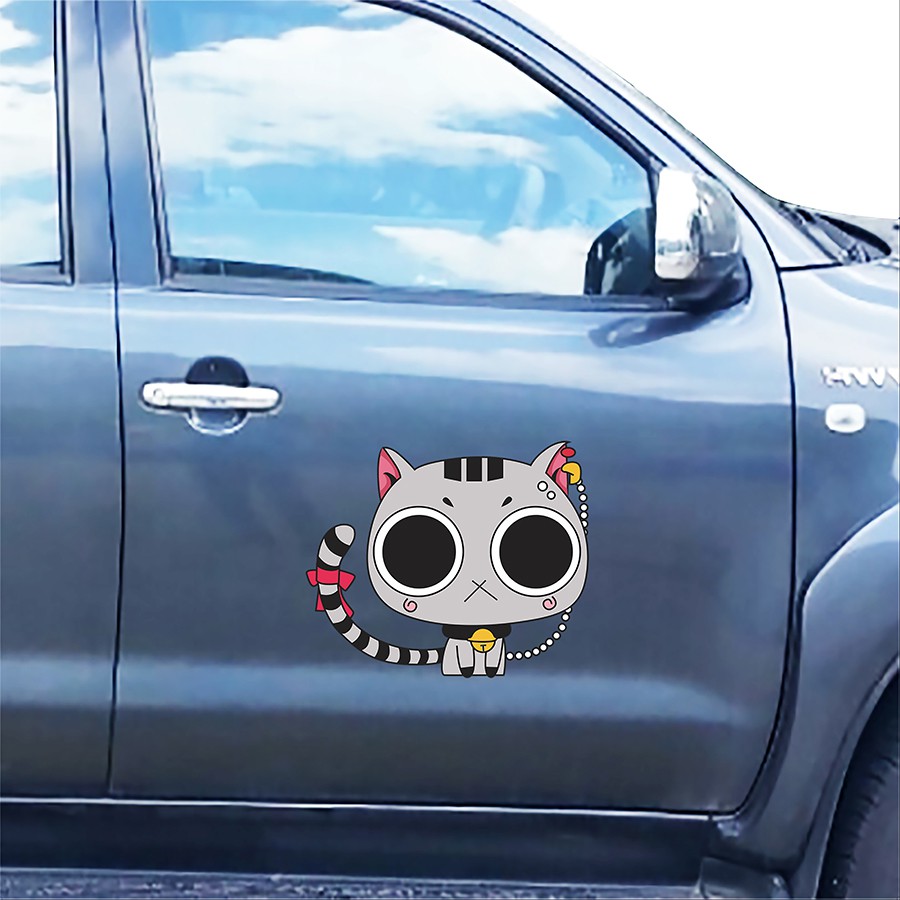Sticker - tem dán sườn xe, dedcal trang trí xe ôtô hình con vật vui nhộn nhiều mẫu