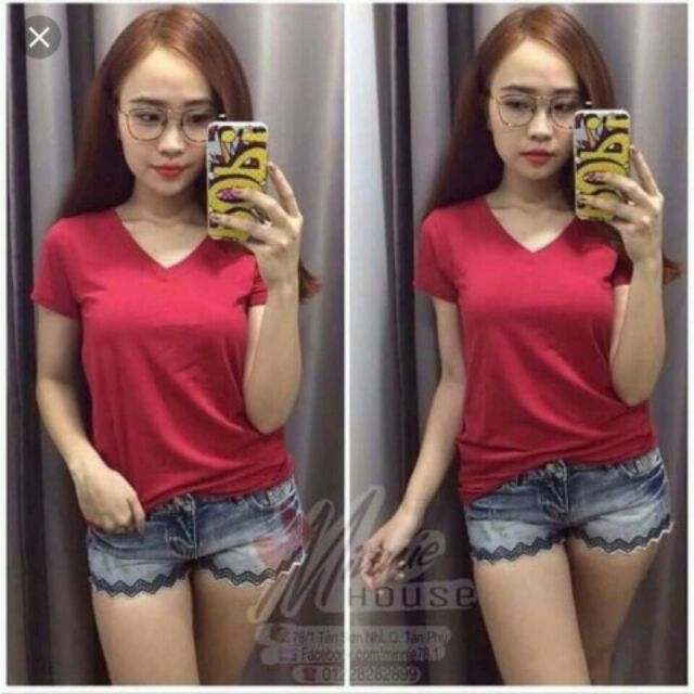 Áo body tim nhiều màu chất cotton co dãn