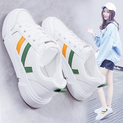 [FREESHIP TỪ 50K] Giầy thể thao nữ Sneakers，Giày Shell Toe trắng Ulzzang(A001&amp;A002)