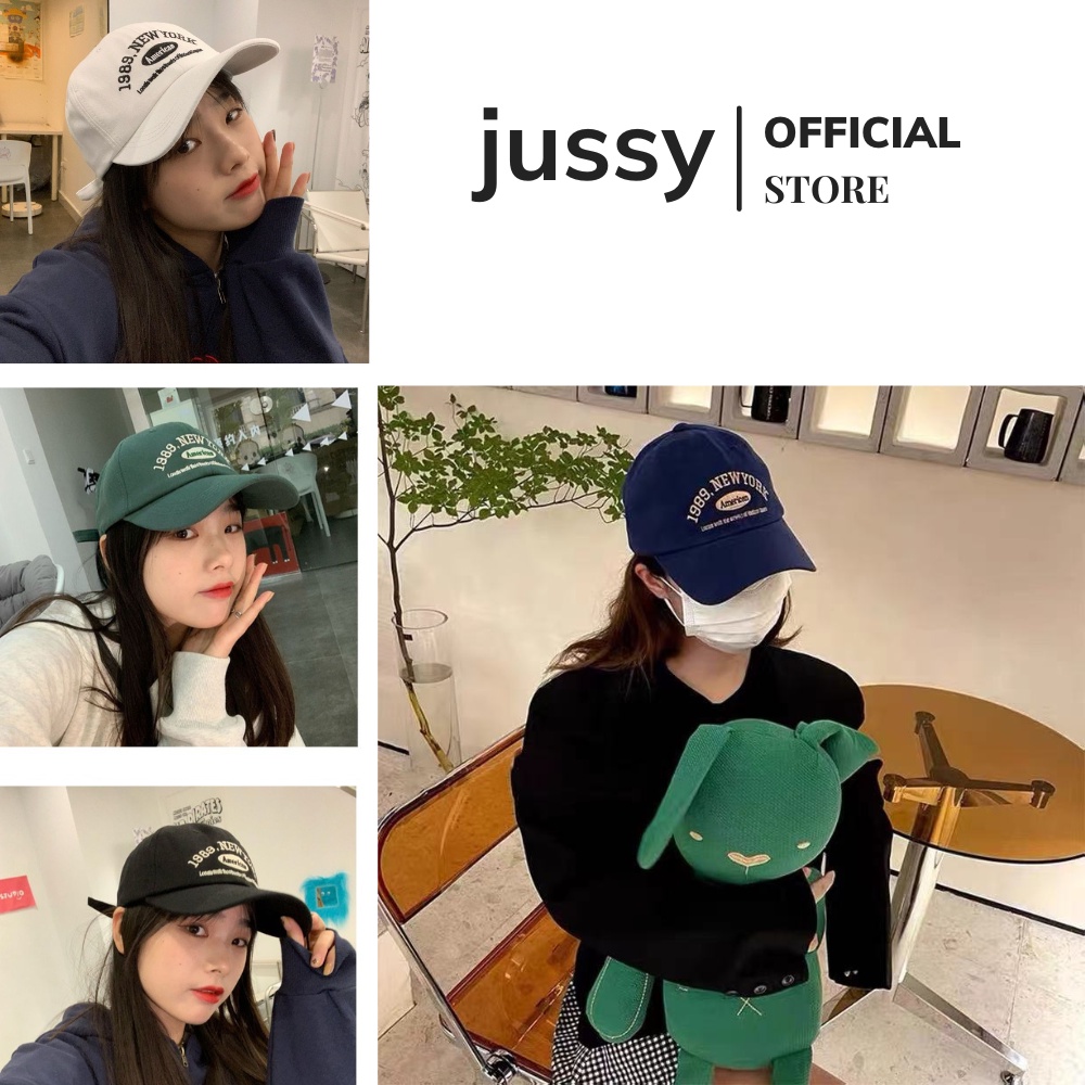 Mũ Lưỡi Trai Nam Nữ Jussy Fashion Nón Lưỡi Trai 1989 Newyork Chất Vải Kaki Cotton Nhiều Màu Đẹp Phong Cách Nón Unisex