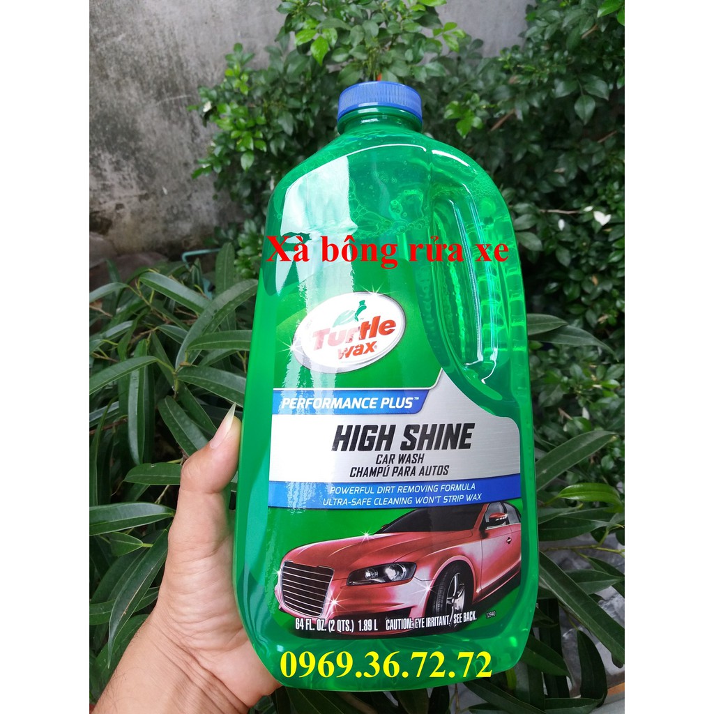 Xà bông rửa xe đậm đặc Turtle Wax High Shine Car Wash 1.89L