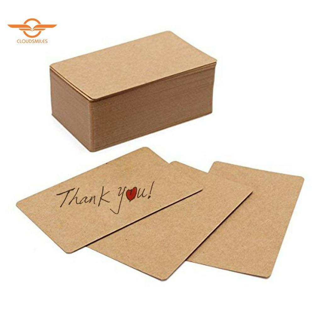 100 Tấm thiệp bằng giấy kraft