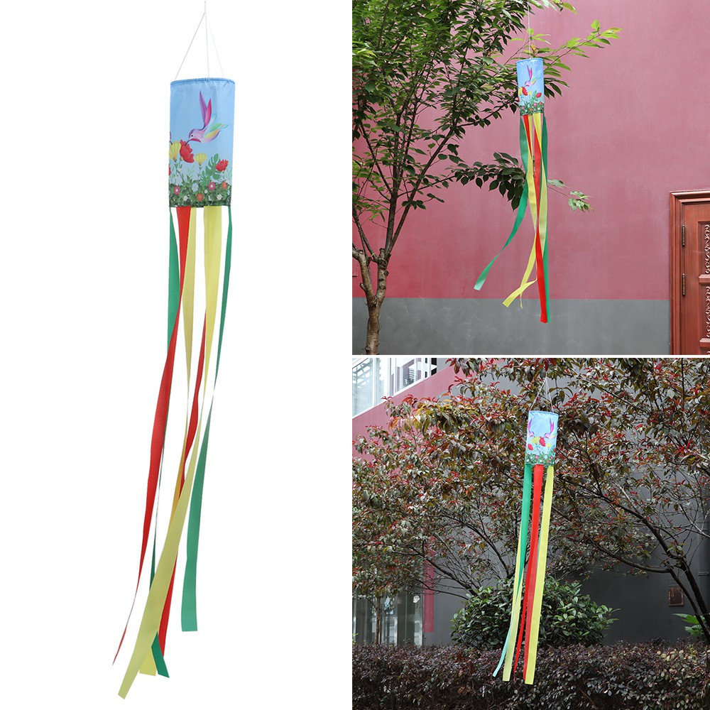 BEAUTY Creative Windsock Durable Weather Bag Wind Socks Garden Decor Hanging Outdoor Spring Summer Hummingbird