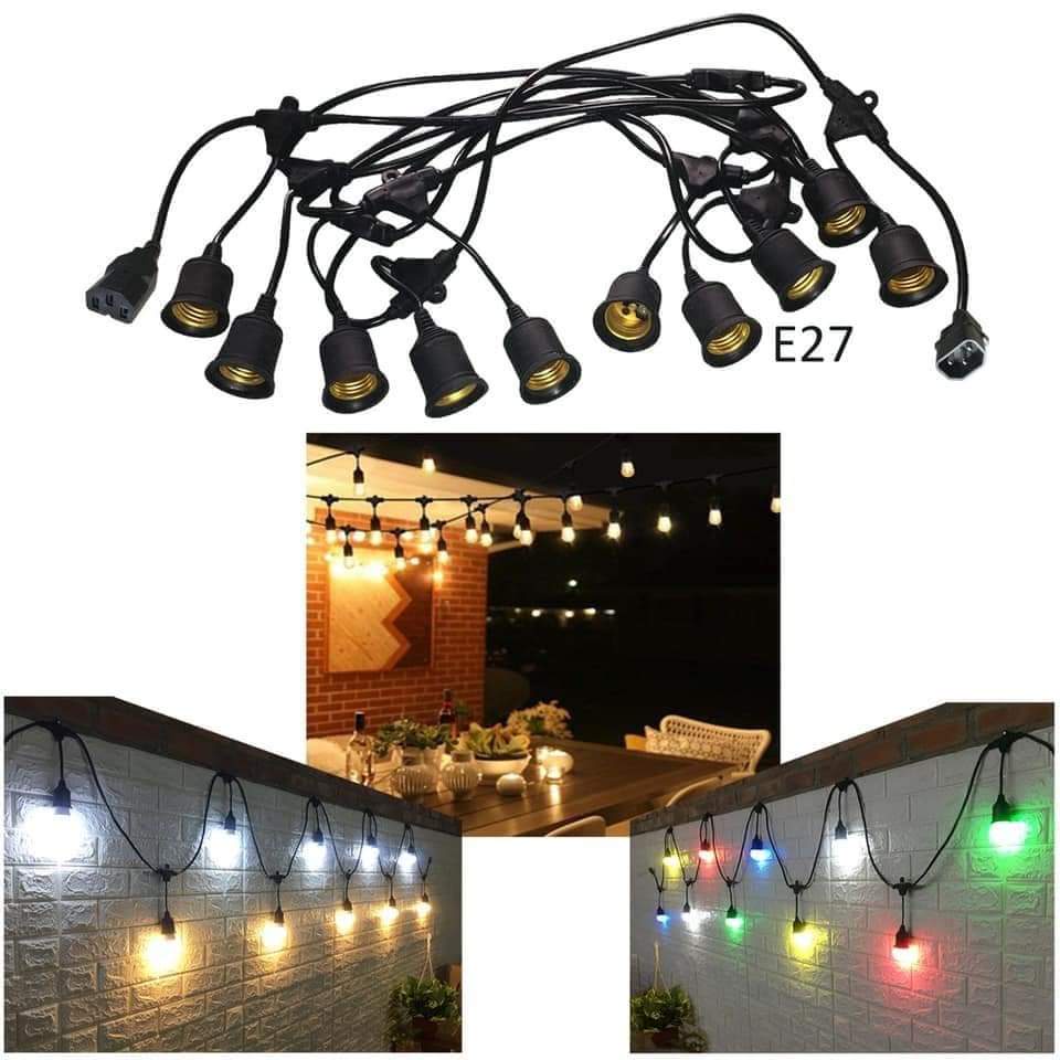 20 Bóng Led 3W Giá Rẻ Ánh Sáng Vàng/Trắng, Đèn Trang Trí Ngoài Trời Chống Nước, trang trí quán cafe, trà sữa